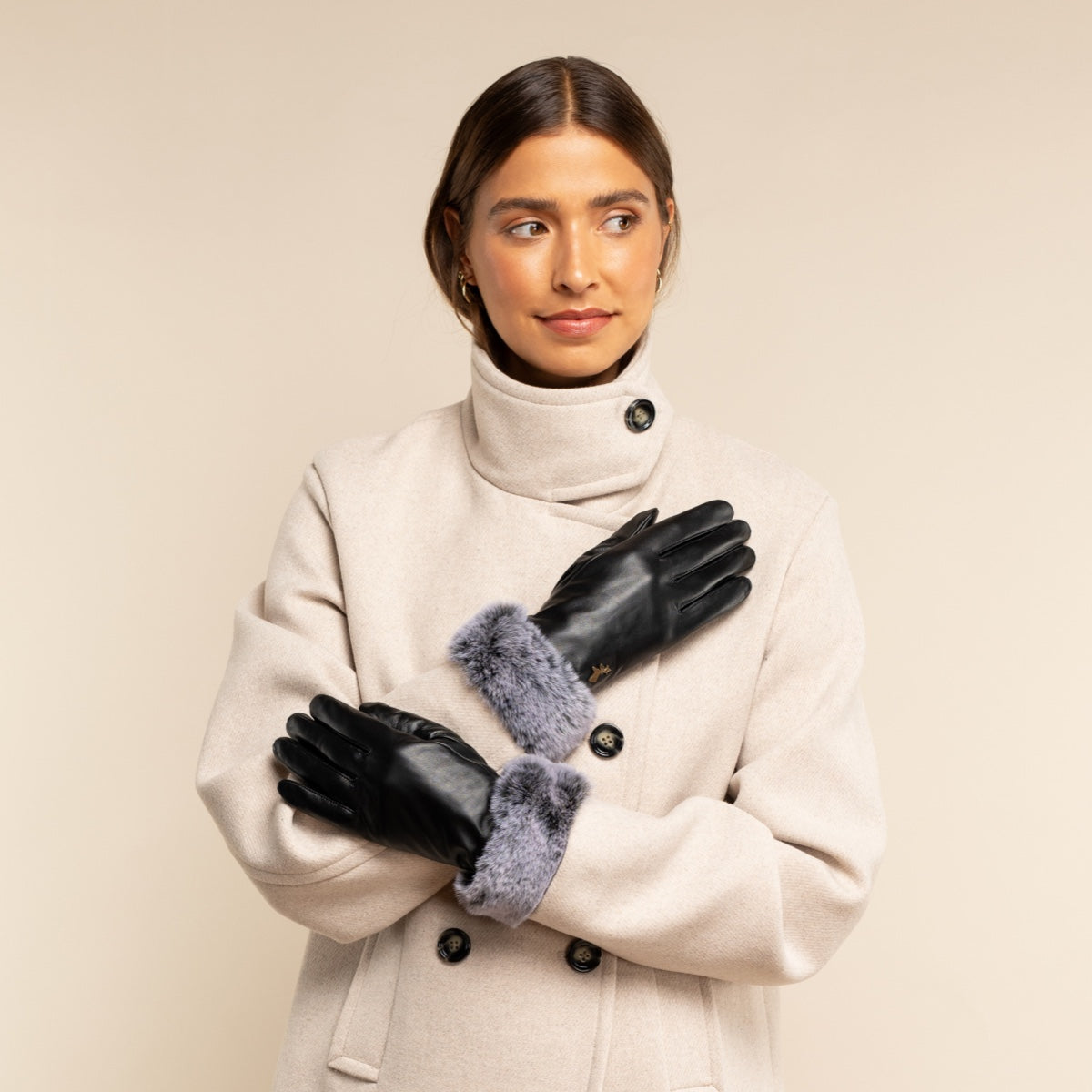 Luxury Leather Gloves Black Women Vera - Schwartz & von Halen® - Premium Leather Gloves - 11