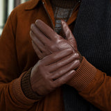 Classic Leather Gloves Brown Men James - Schwartz & von Halen® - Premium Leather Gloves - 6
