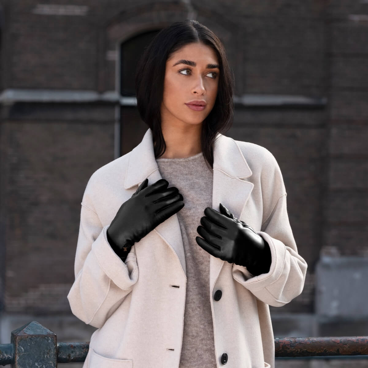 Women's Leather Gloves Black Ivy - Schwartz & von Halen® - Premium Leather Gloves - 9