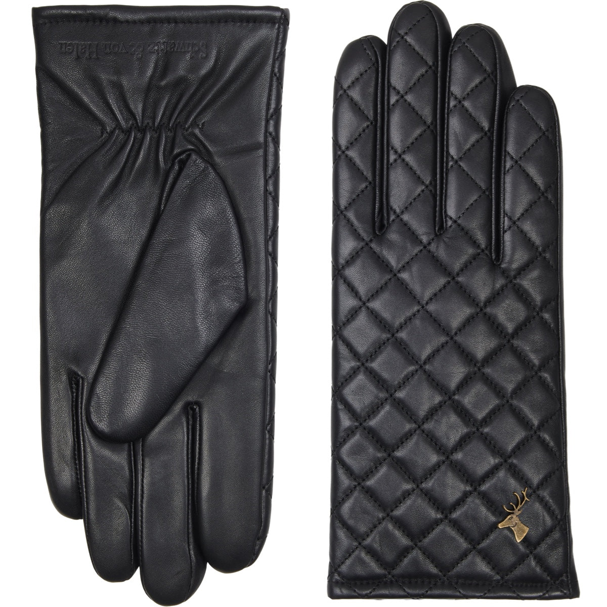 Black Leather Gloves Women Kira - Schwartz & von Halen® - Premium Leather Gloves - 2
